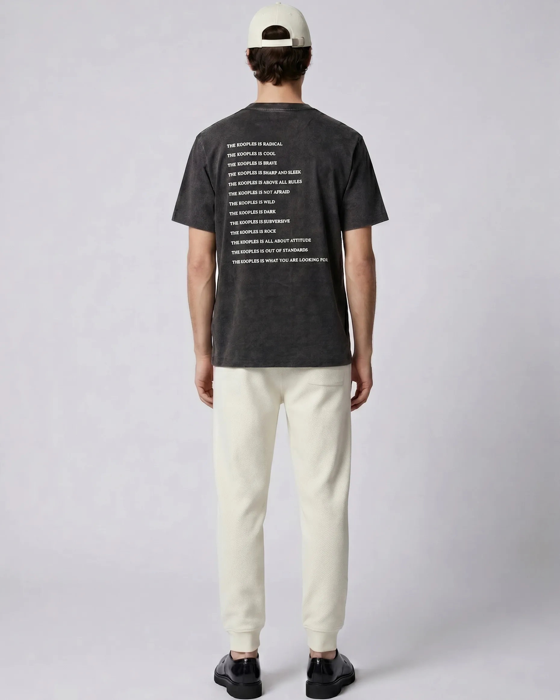 Bas de jogging ajusté beige