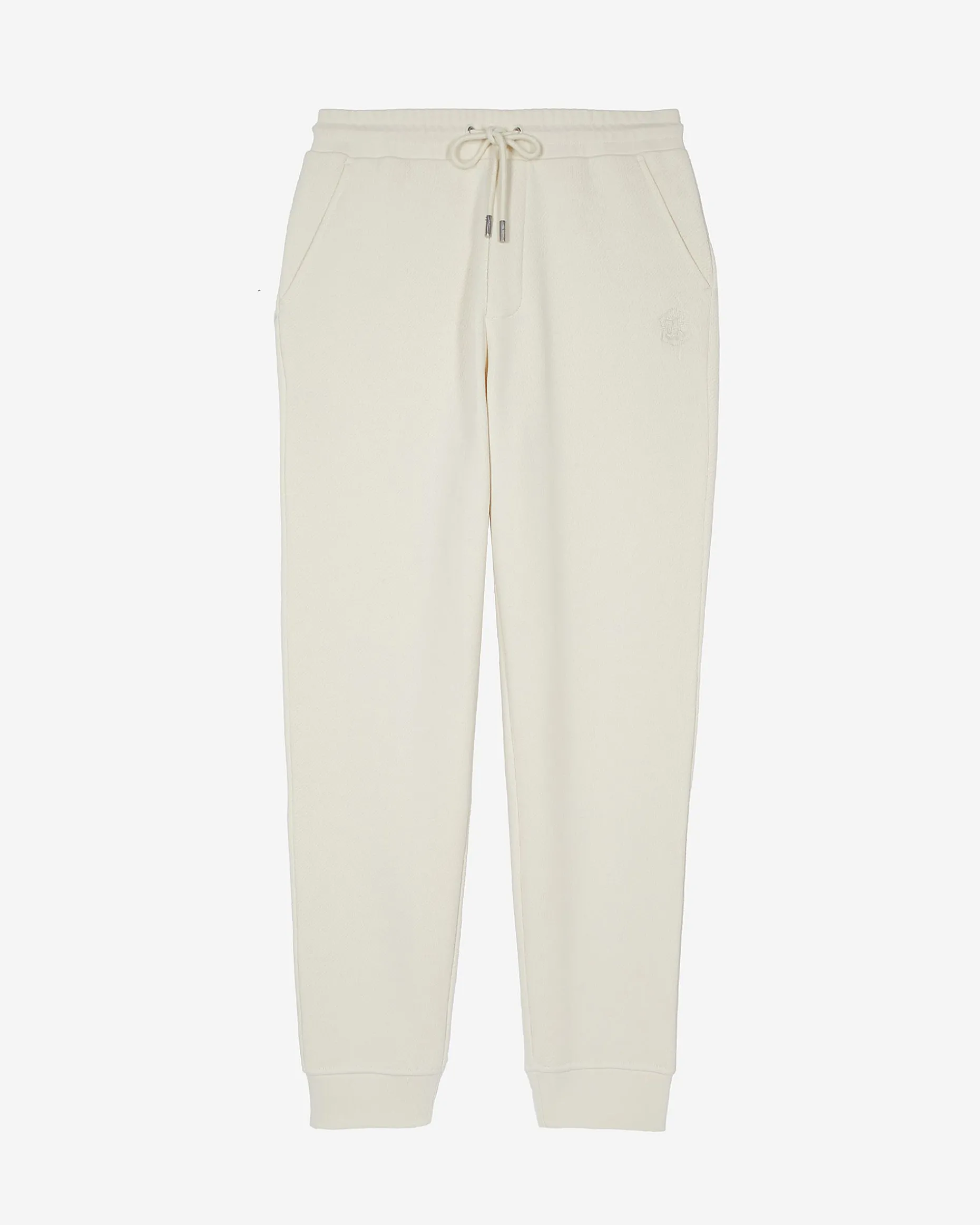 Bas de jogging ajusté beige