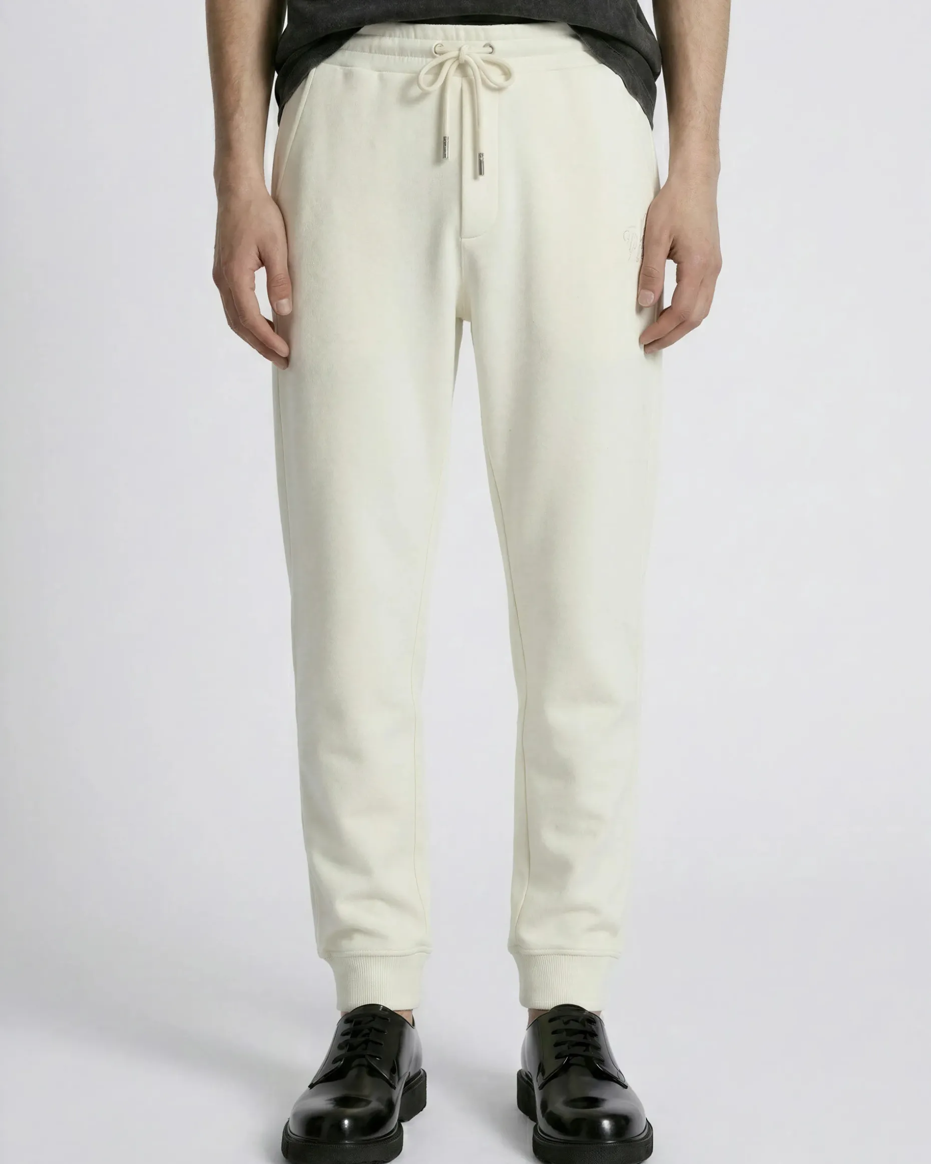 Bas de jogging ajusté beige