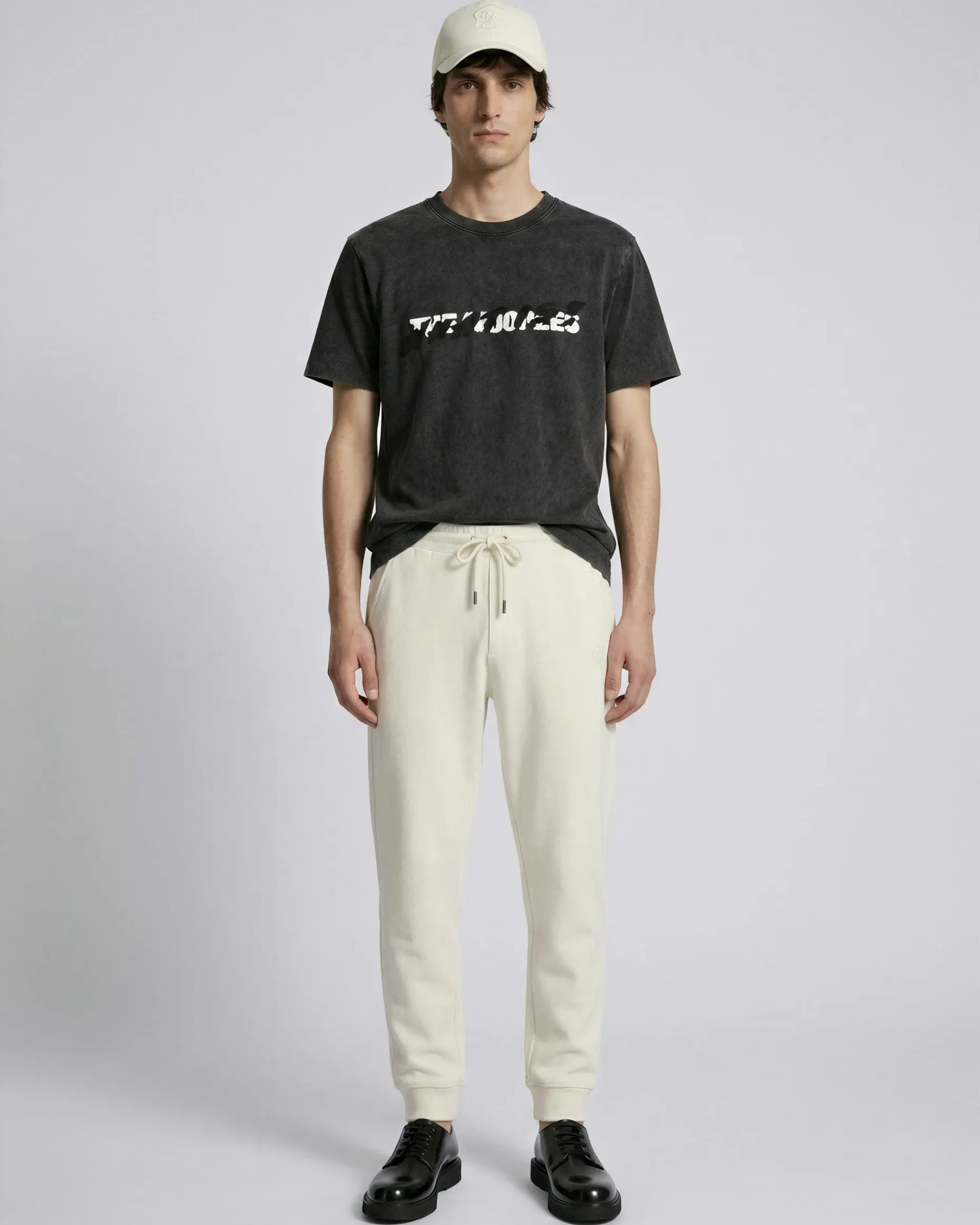 Bas de jogging ajusté beige