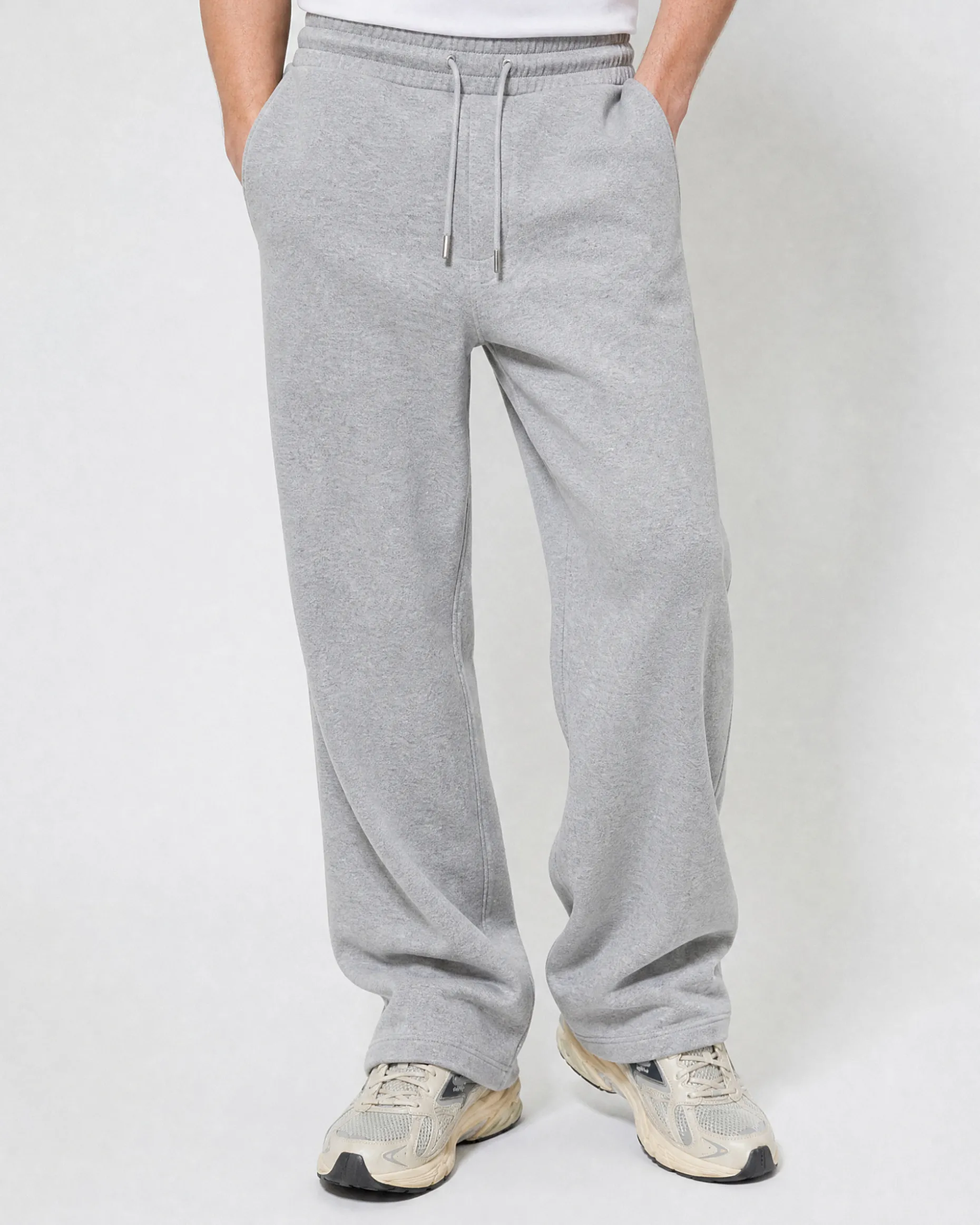 Bas de jogging droit gris
