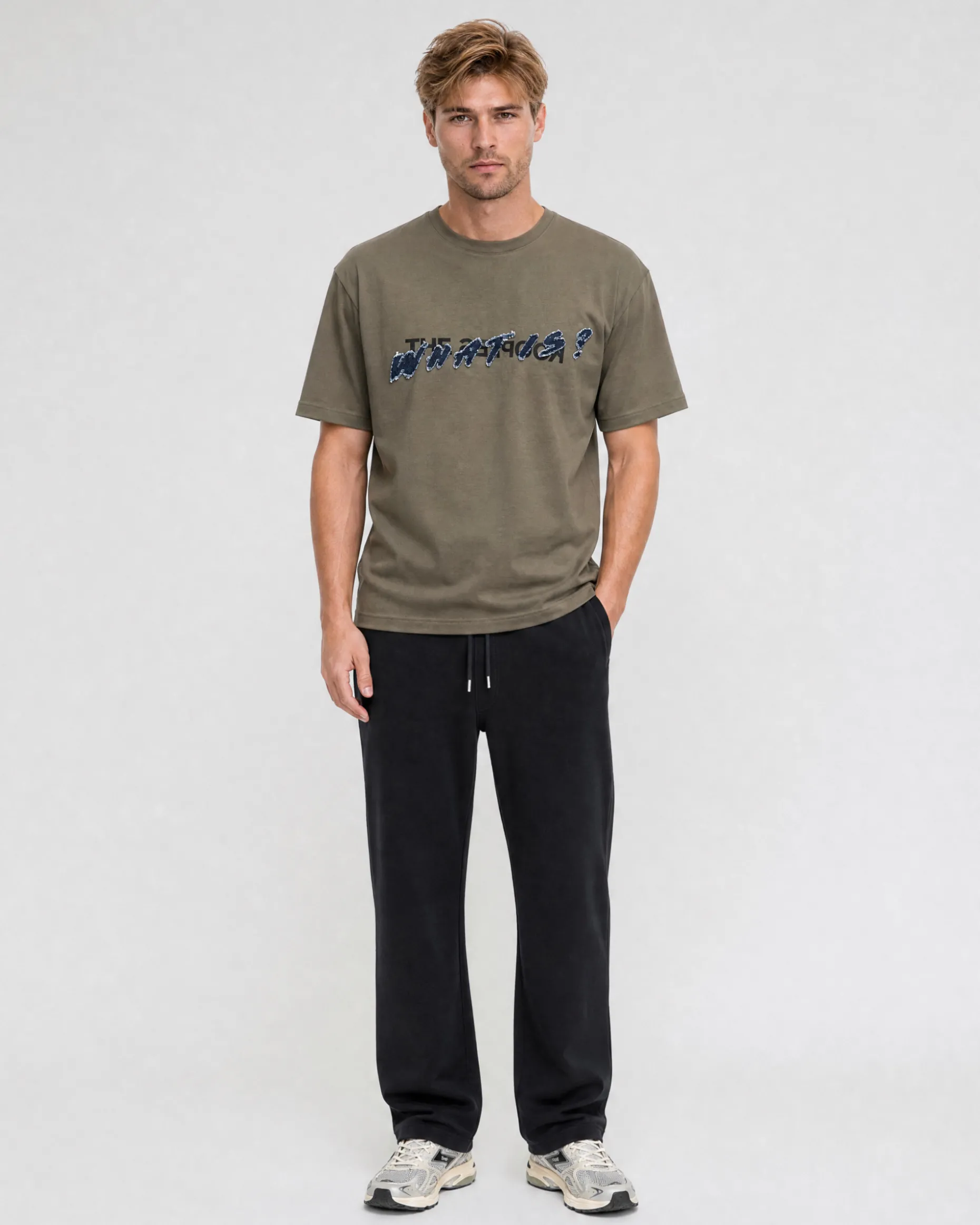 Bas de jogging droit noir