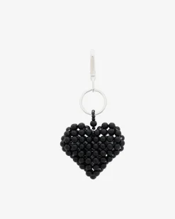 Bijou de sac cœur noir
