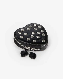 Bijou de sac porte monnaie en cuir noir