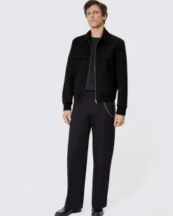 Blouson avec bavolets noir
