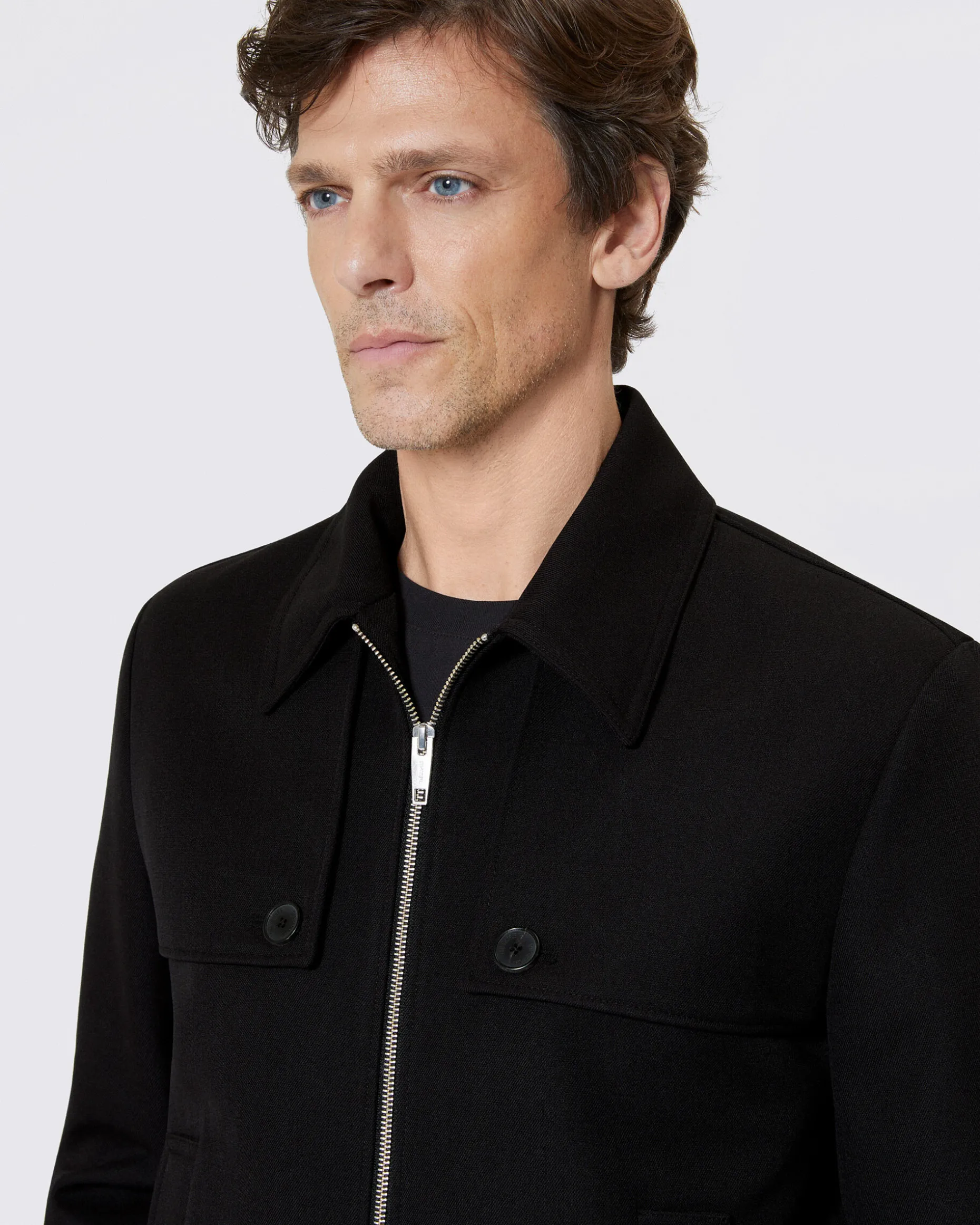 Blouson avec bavolets noir