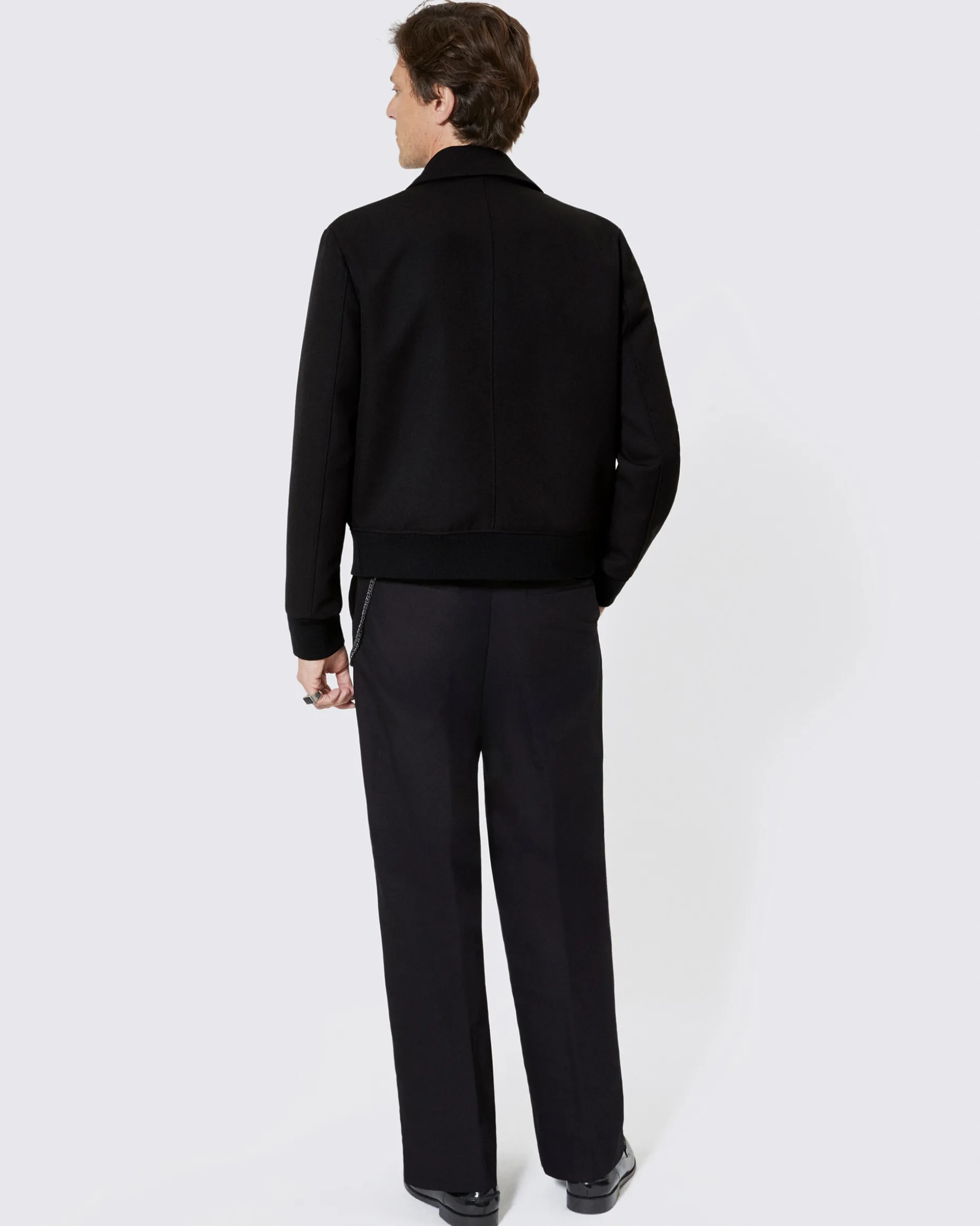 Blouson avec bavolets noir
