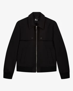Blouson avec bavolets noir