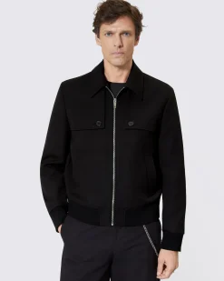 Blouson avec bavolets noir