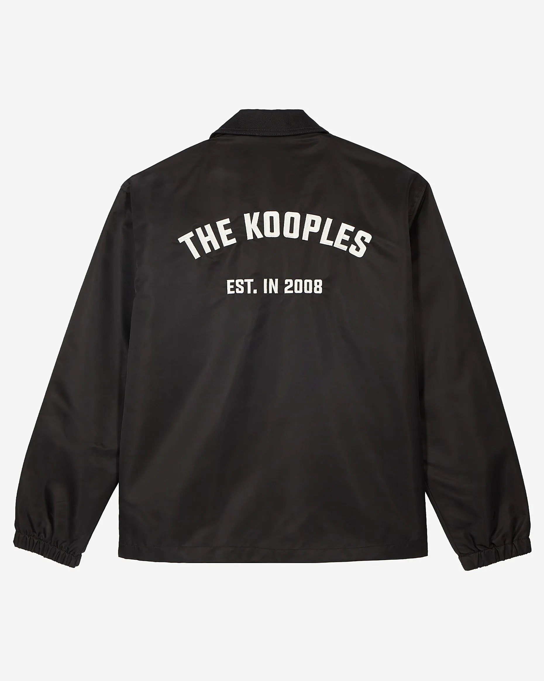 Blouson avec broderie dos noir