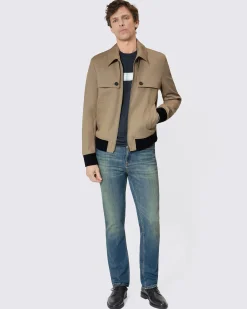 Blouson à bavolets beige