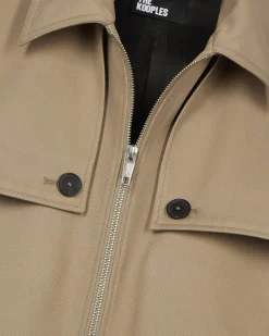 Blouson à bavolets beige