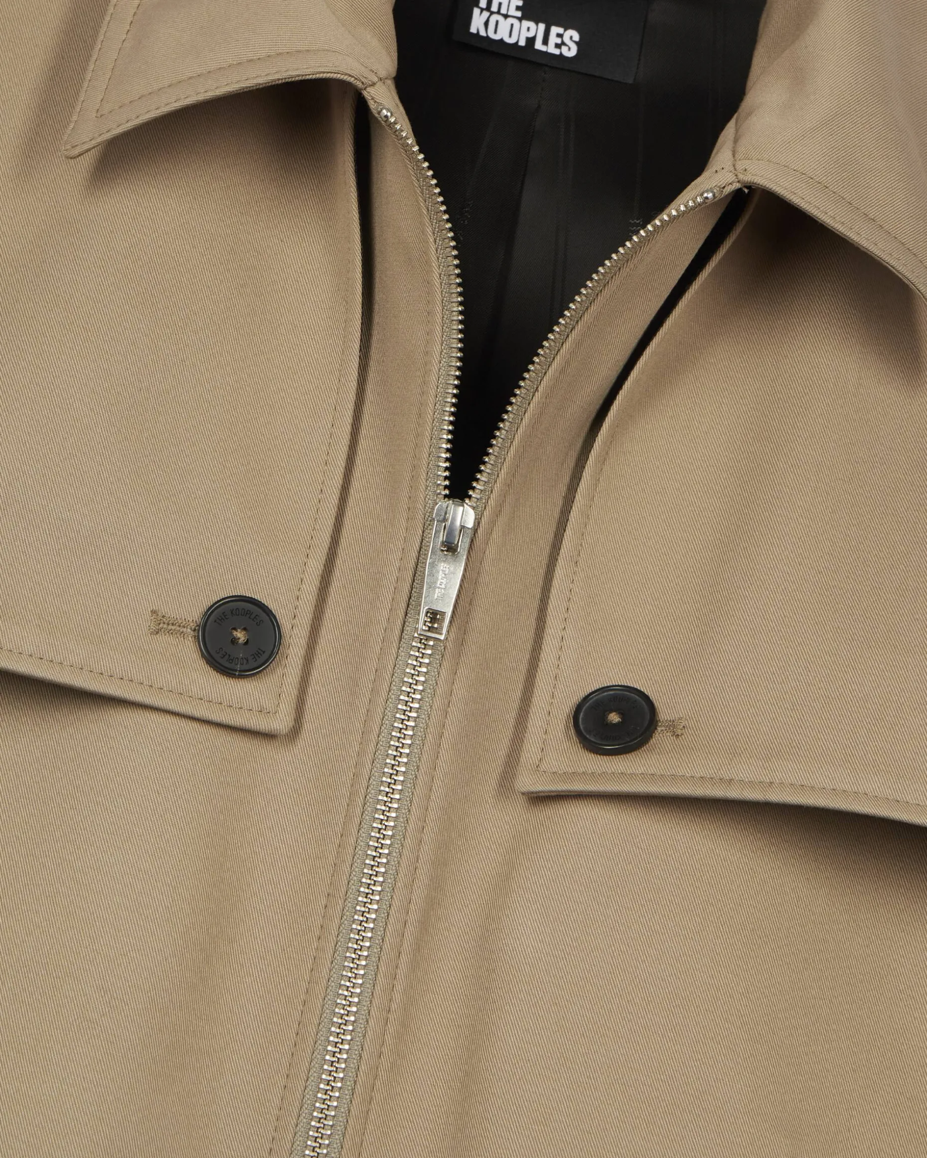 Blouson à bavolets beige