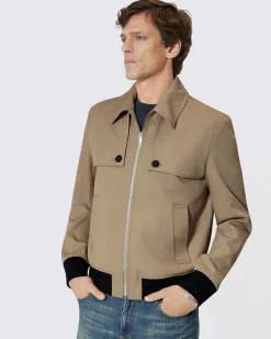 Blouson à bavolets beige