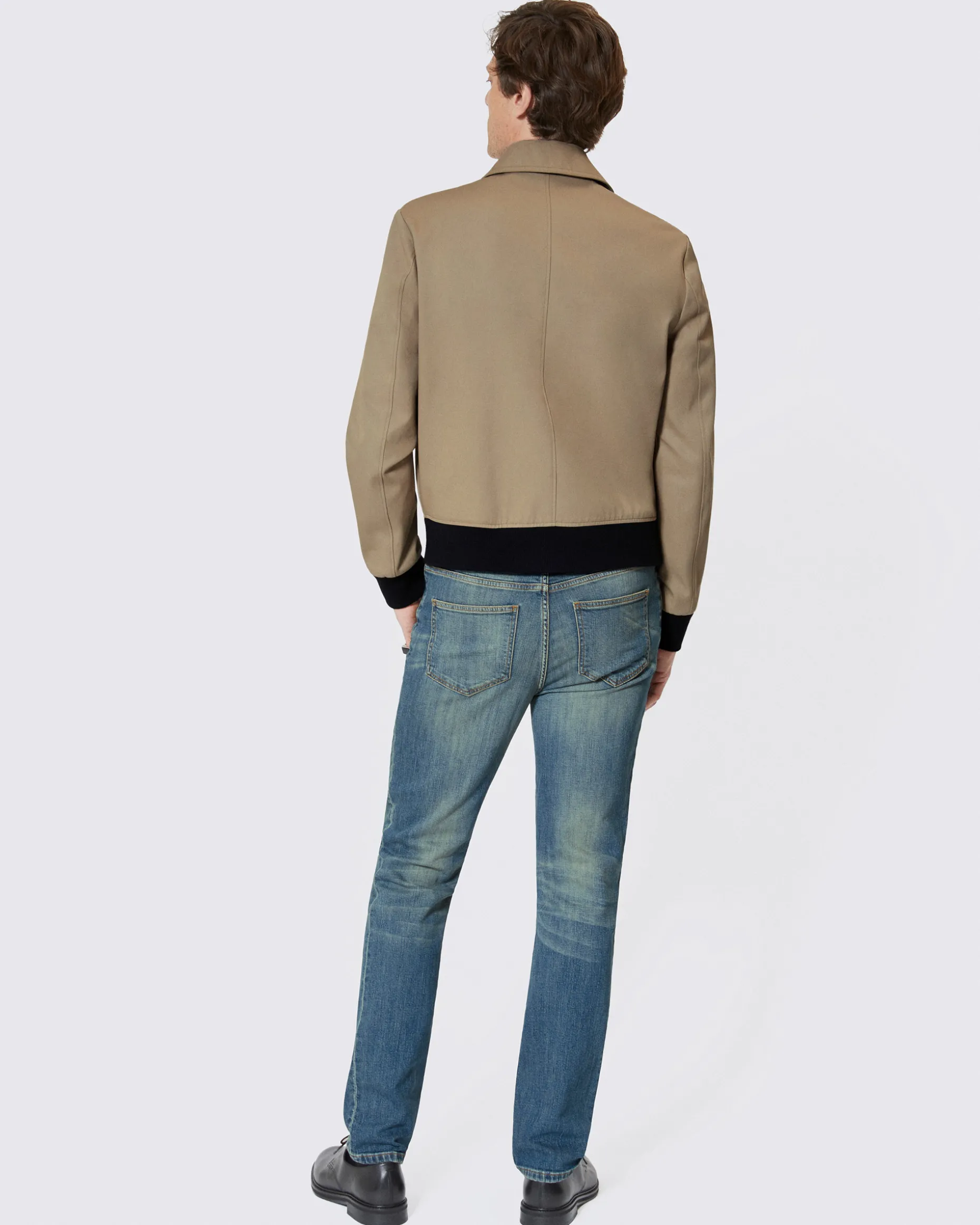 Blouson à bavolets beige