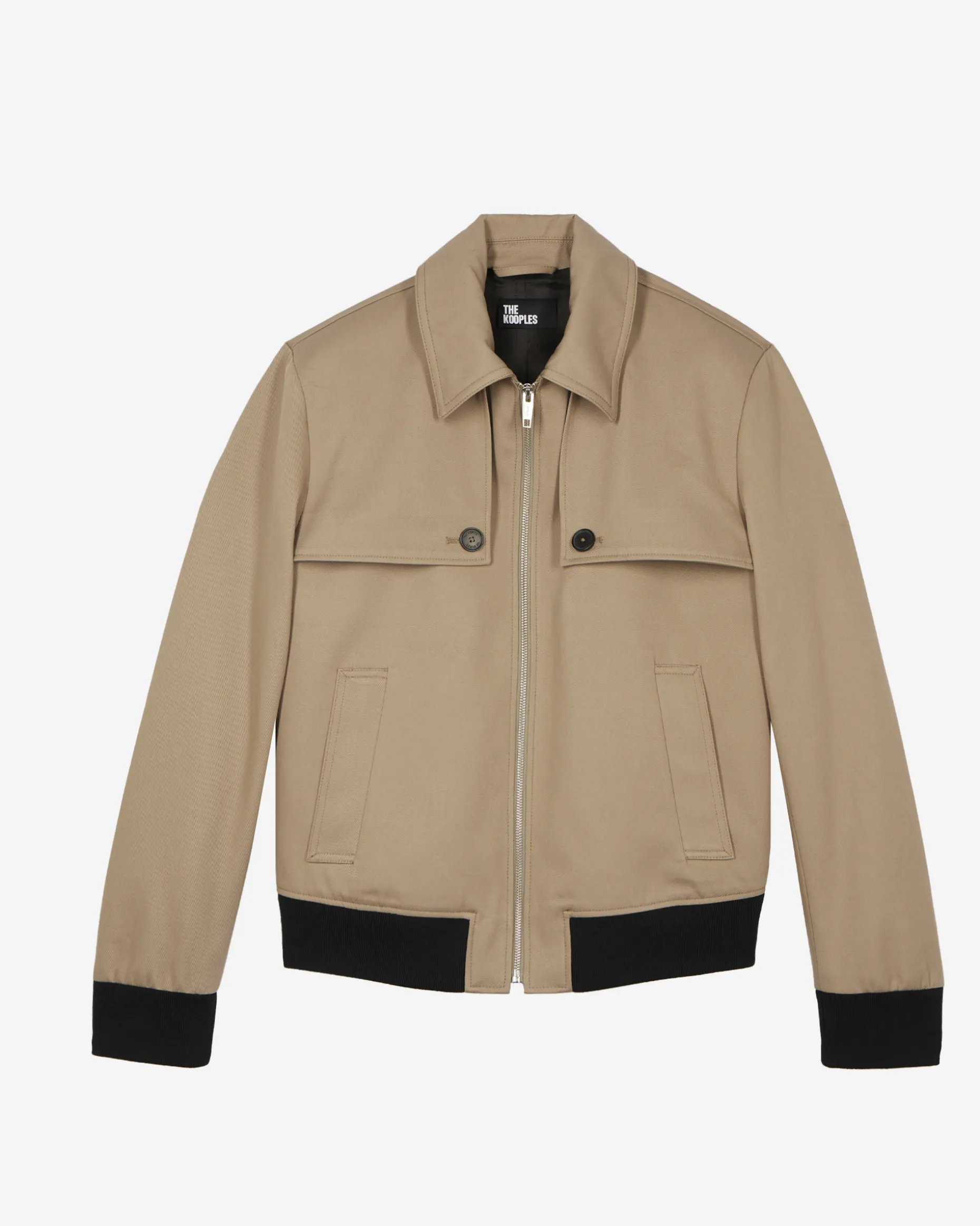 Blouson à bavolets beige