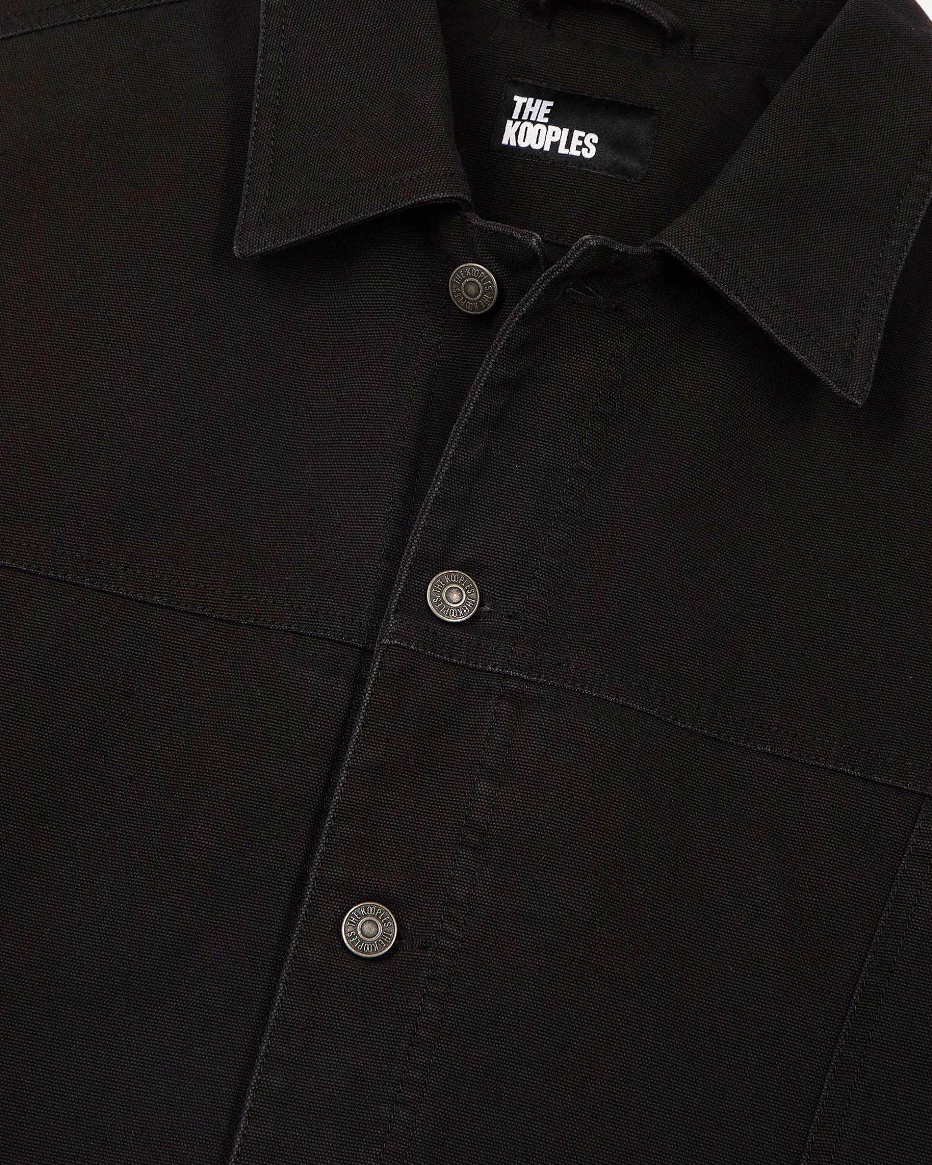 Blouson à broderie noir