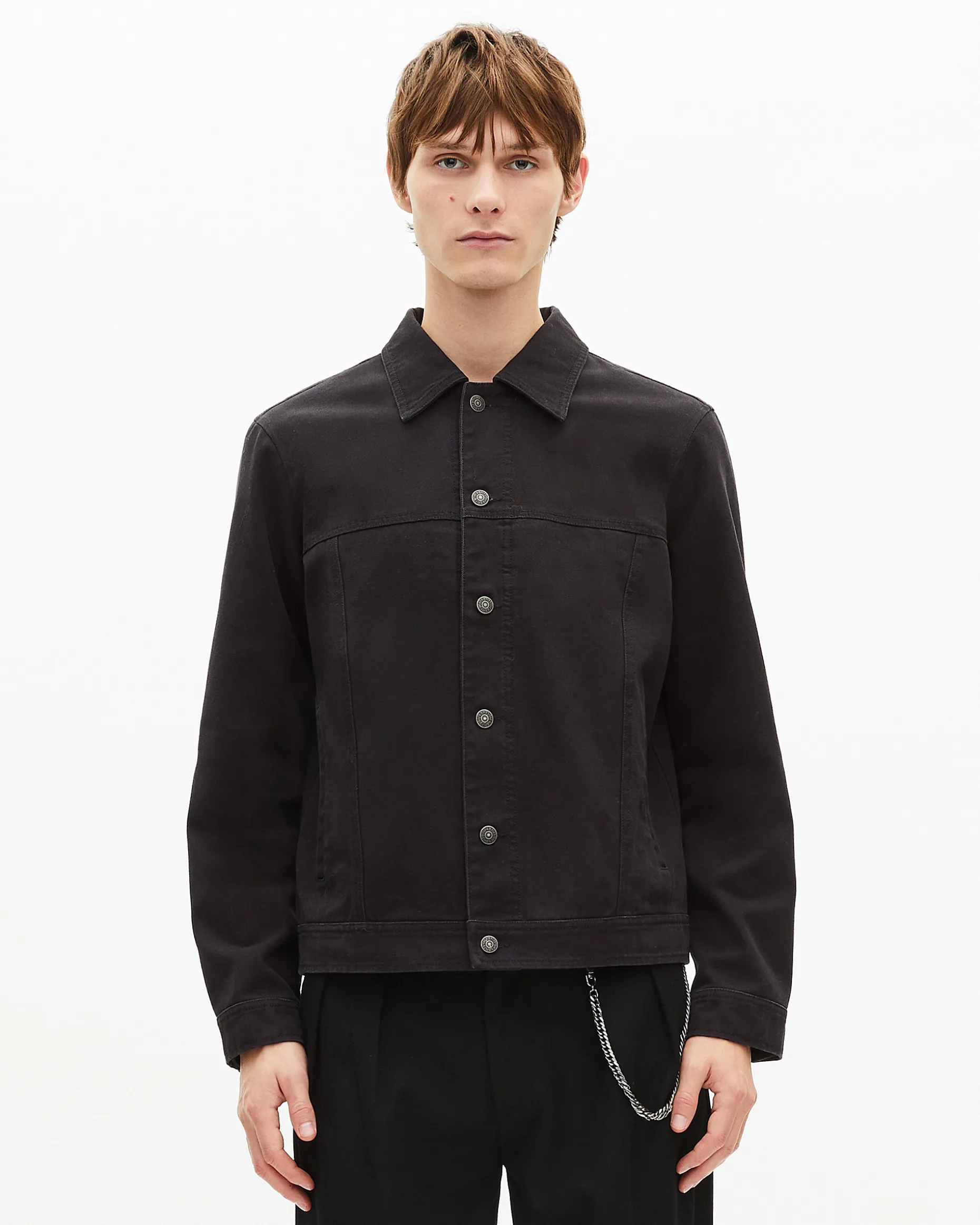 Blouson à broderie noir