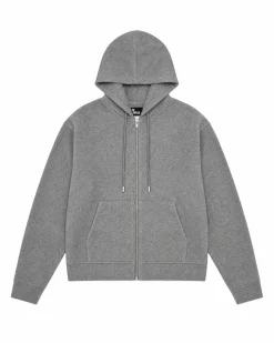 Blouson double face à capuche gris