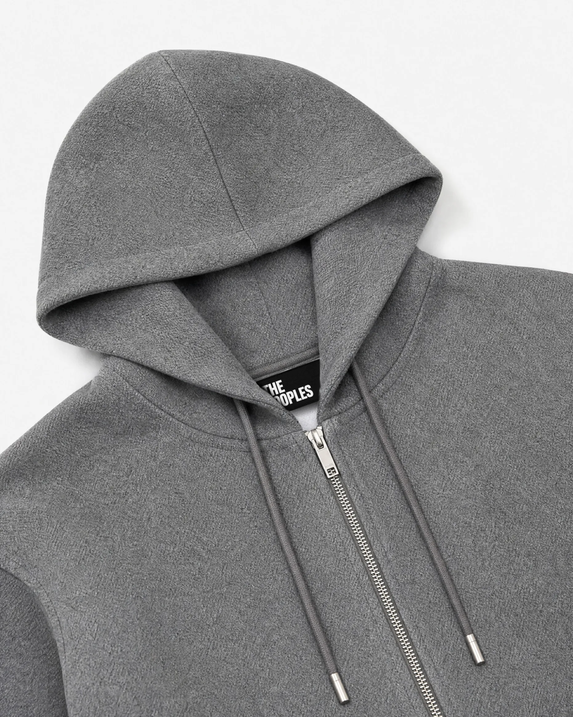 Blouson double face à capuche gris