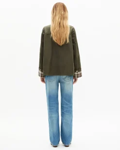 Blouson en coton kaki