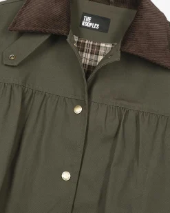 Blouson en coton kaki
