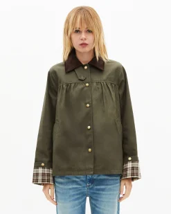 Blouson en coton kaki
