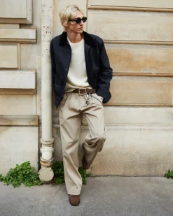 Blouson en coton marine