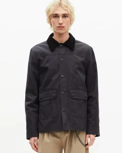 Blouson en coton marine