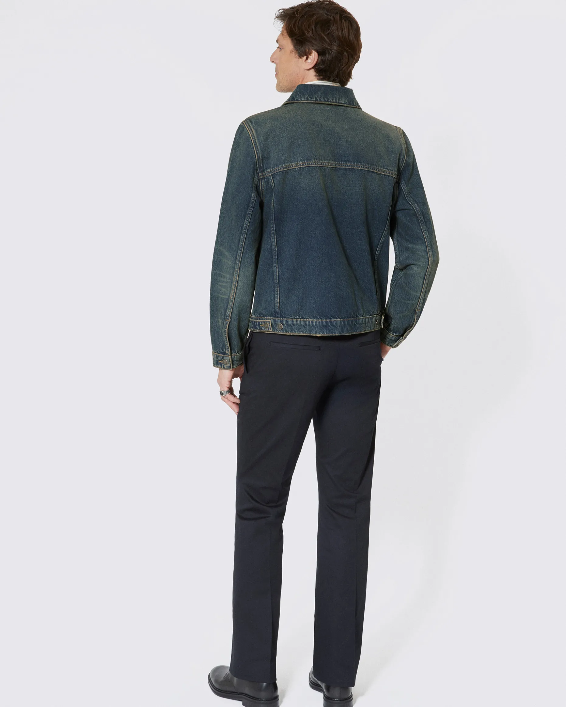Blouson en denim bleu clair