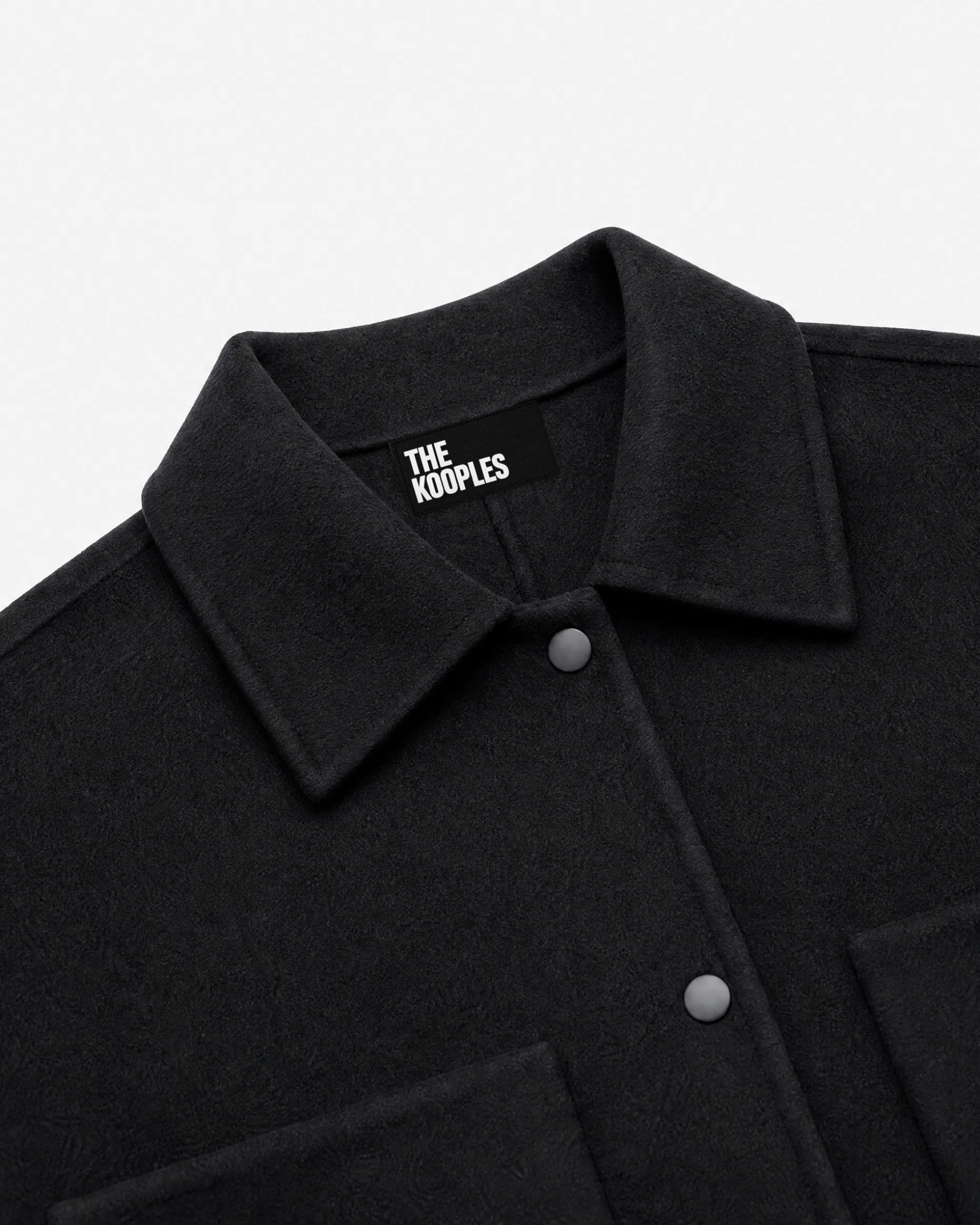Blouson en laine noir