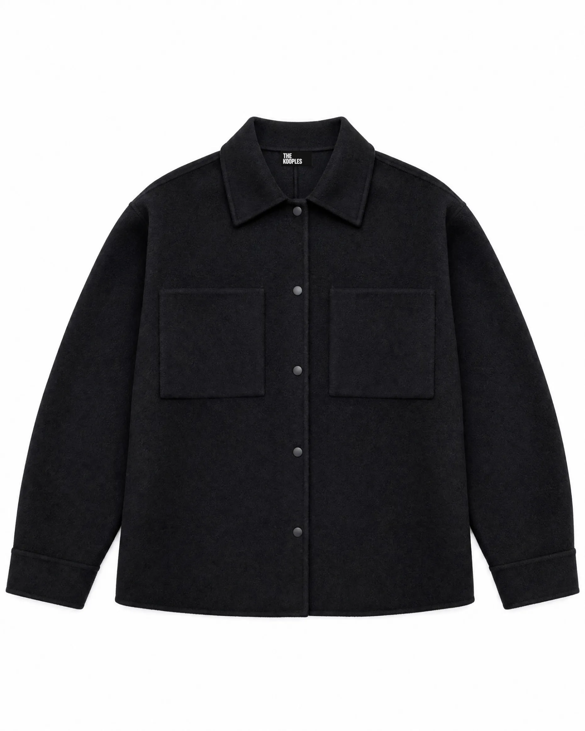 Blouson en laine noir
