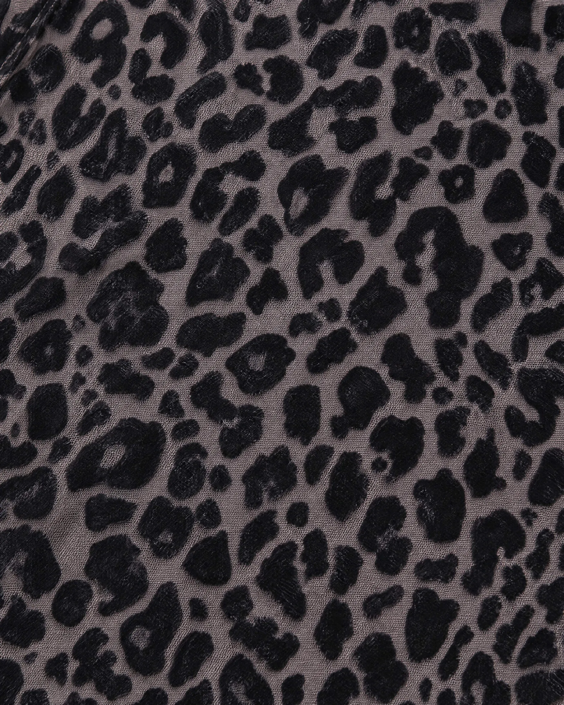 Body floqué léopard noir