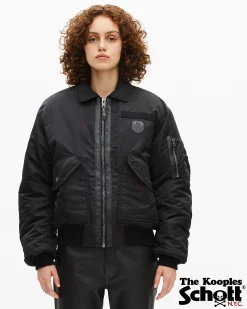 Bomber noir The Kooples x SCHOTT NYC
