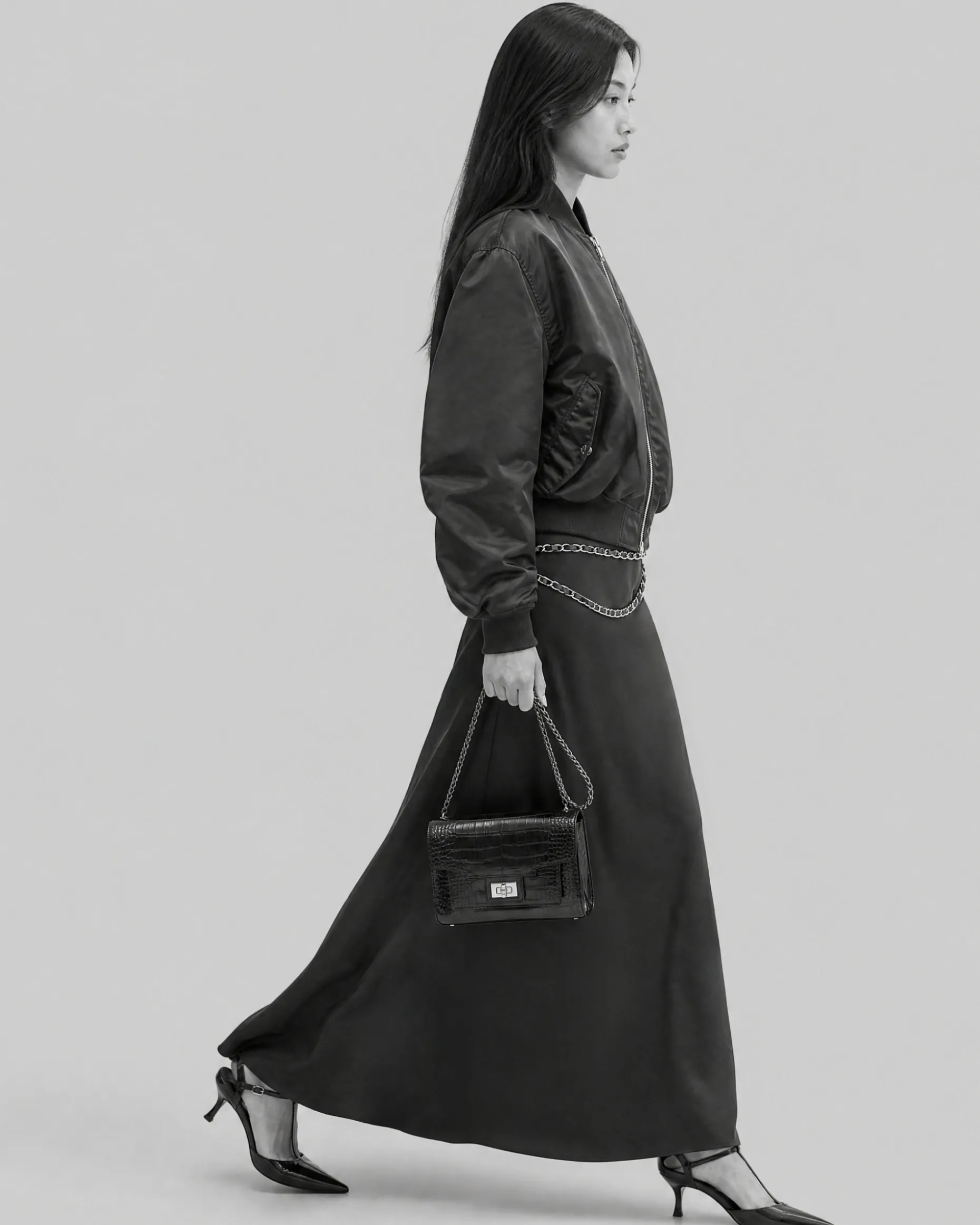 Bomber oversize marron