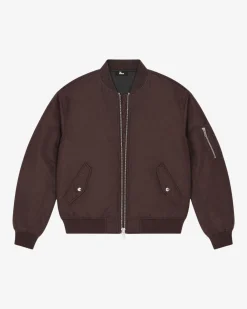 Bomber oversize marron