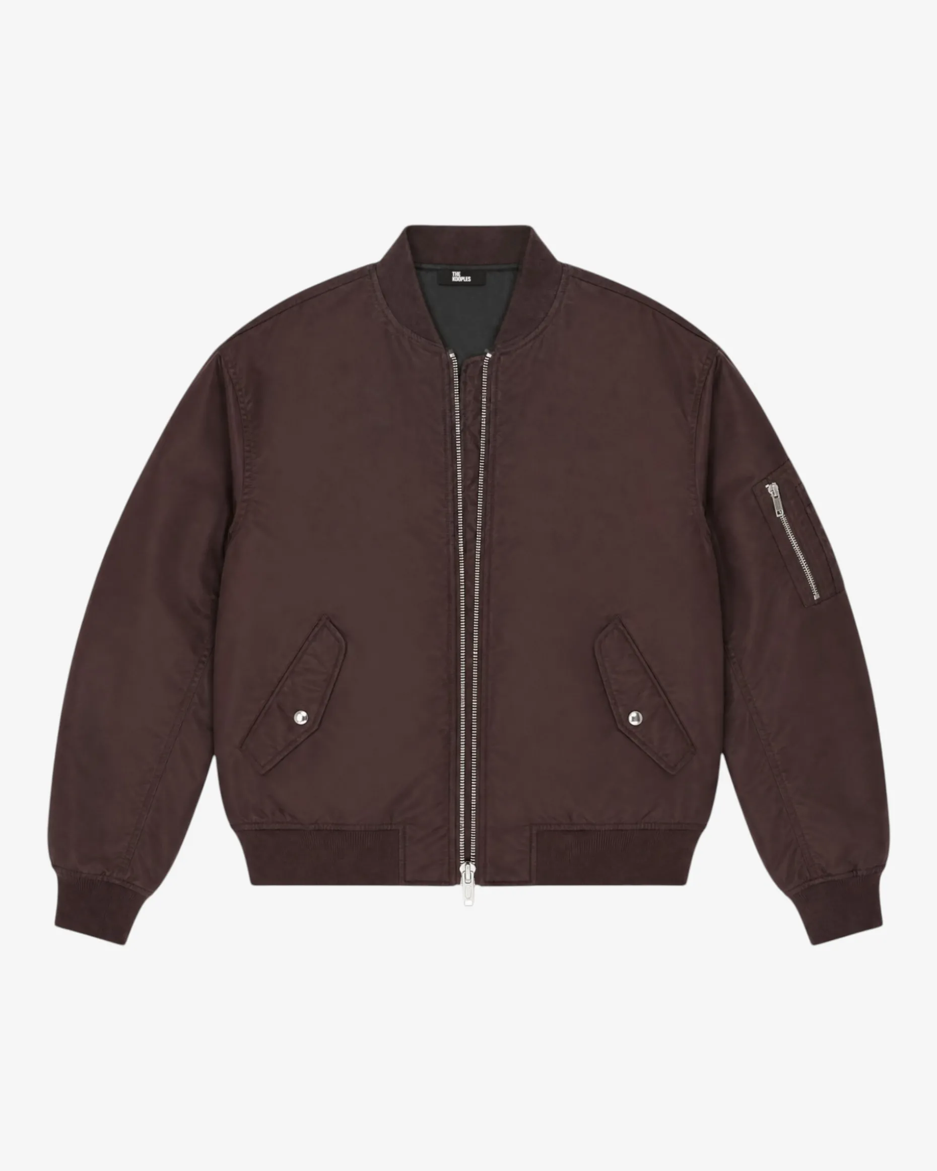 Bomber oversize marron