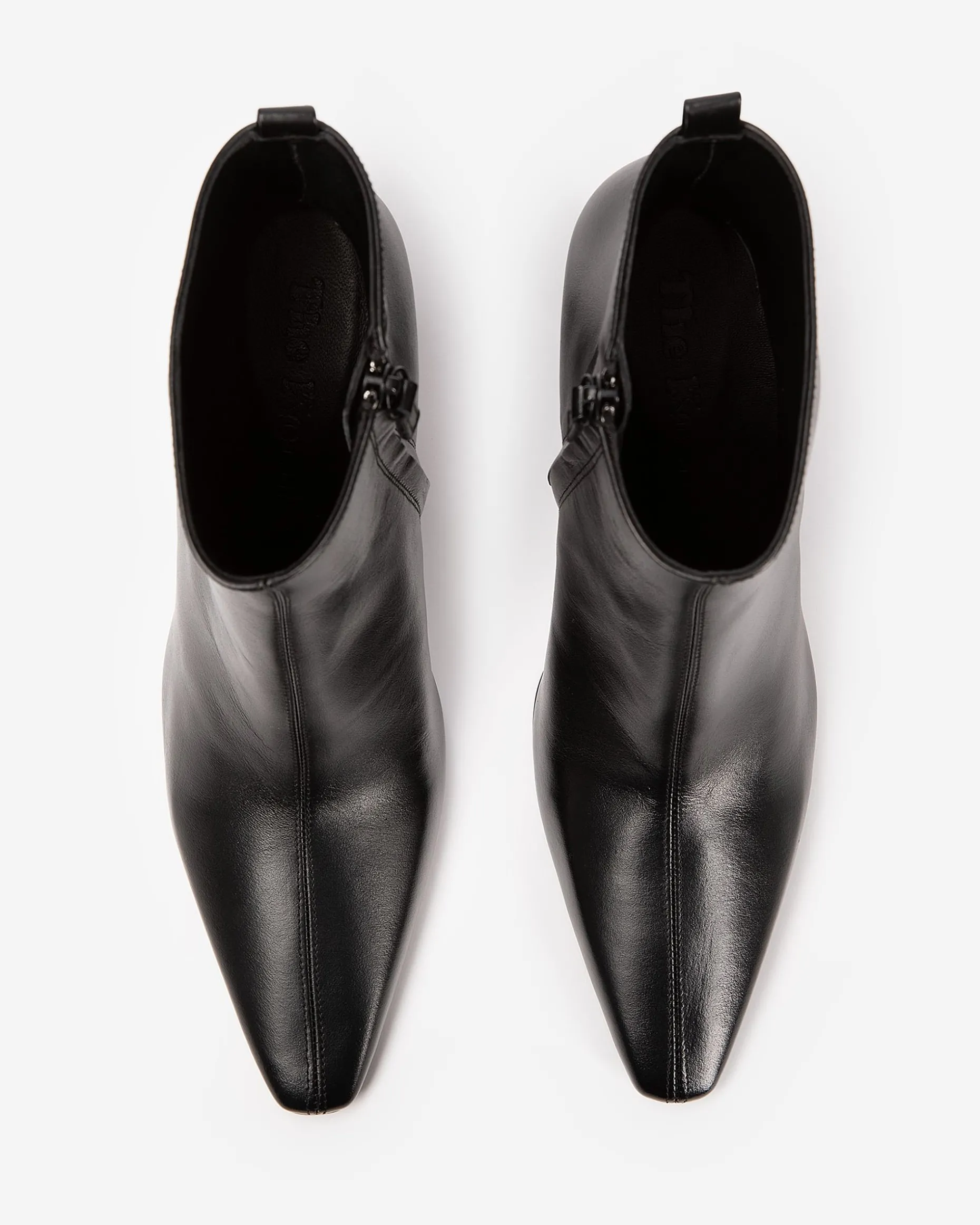 Bottines en cuir noire