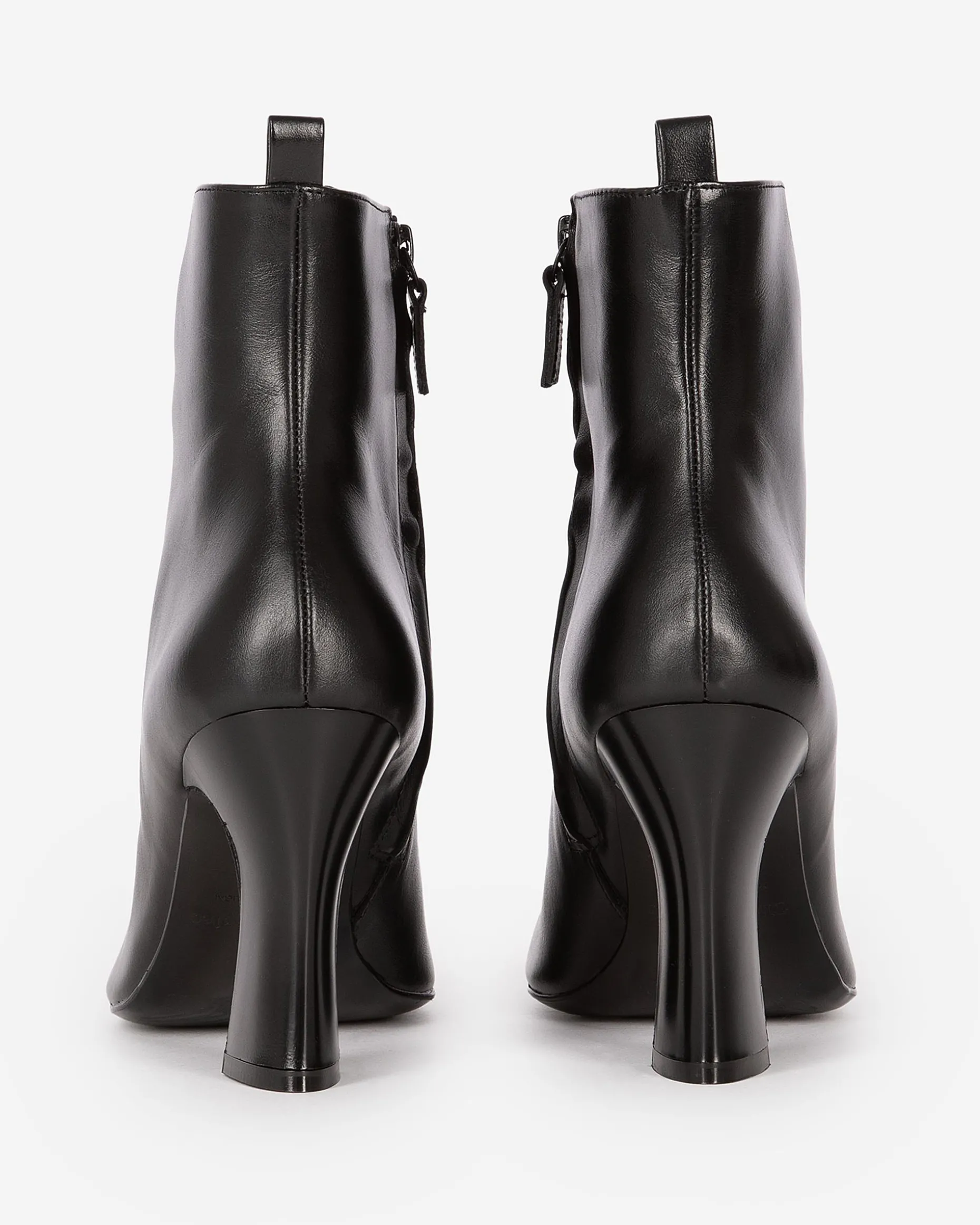 Bottines en cuir noire