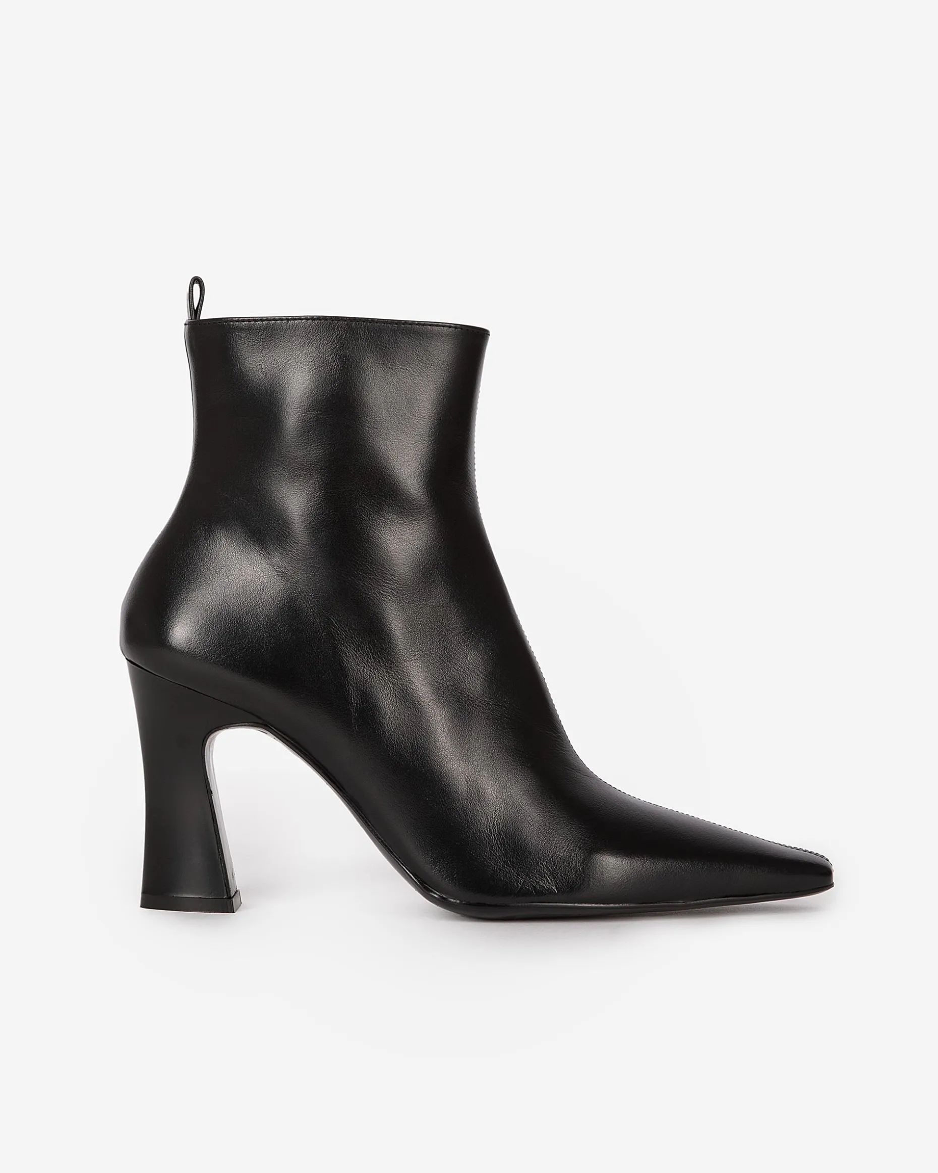 Bottines en cuir noire