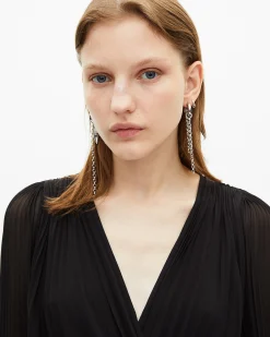 Boucles d'oreilles argentées