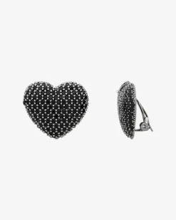 Boucles d'oreilles à clip noires