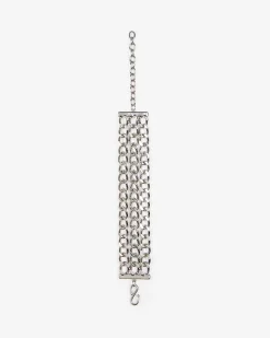 Bracelet chaînes argenté