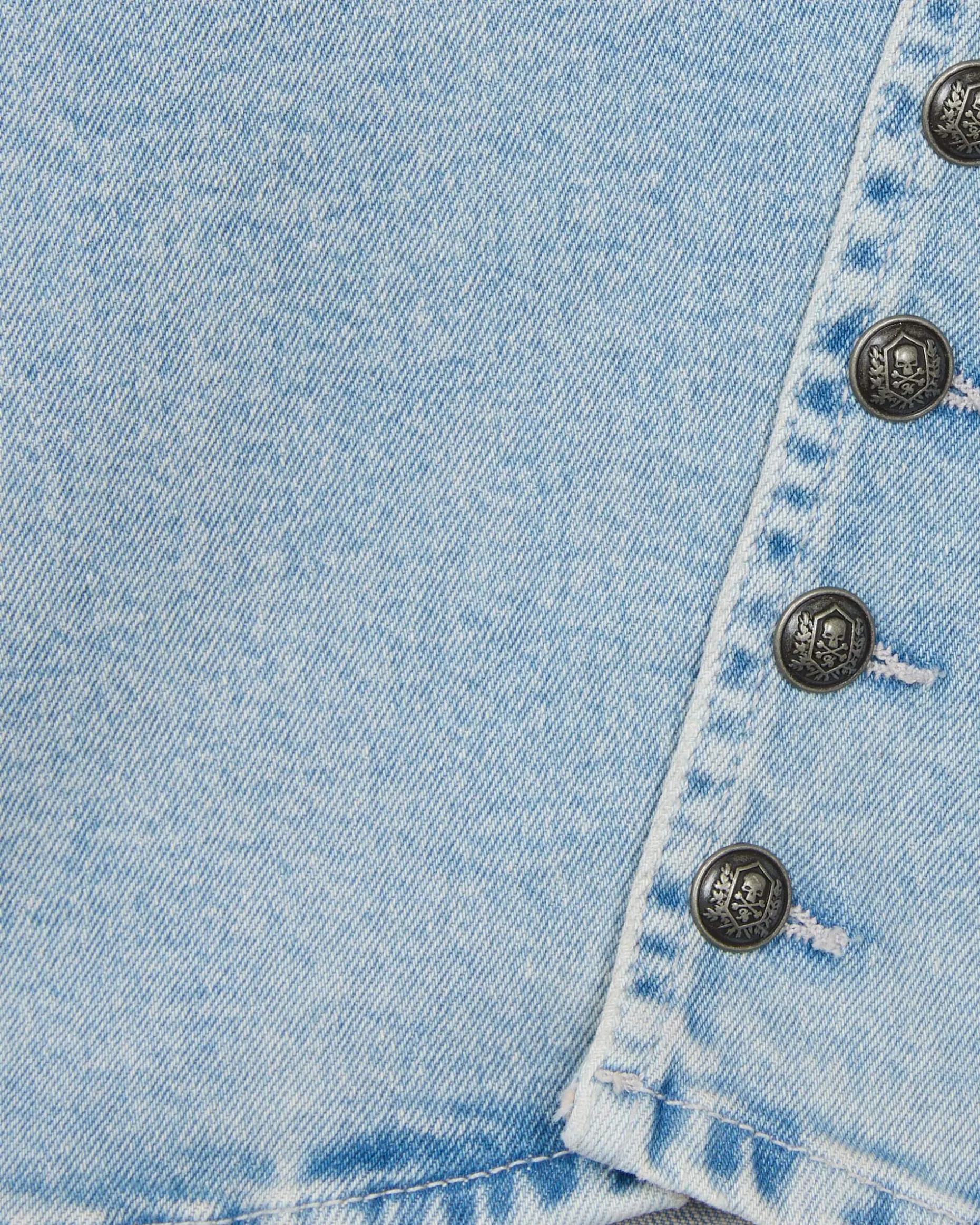Capri en denim bleu