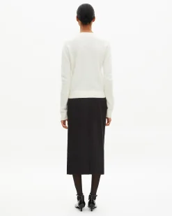 Cardigan en cachemire ecru