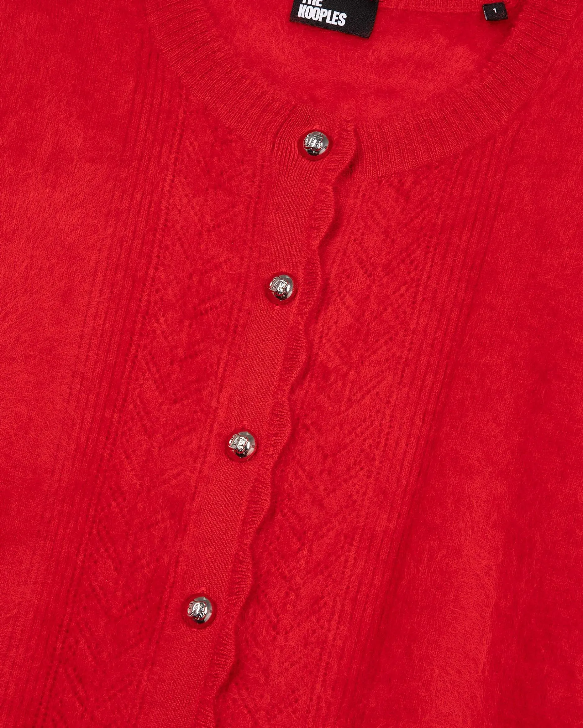 Cardigan en cachemire rouge