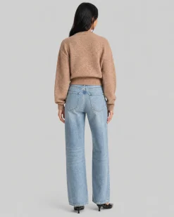 Cardigan en mohair mélangé beige