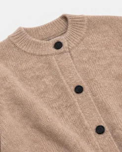 Cardigan en mohair mélangé beige