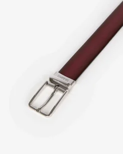 Ceinture réversible en cuir bicolore