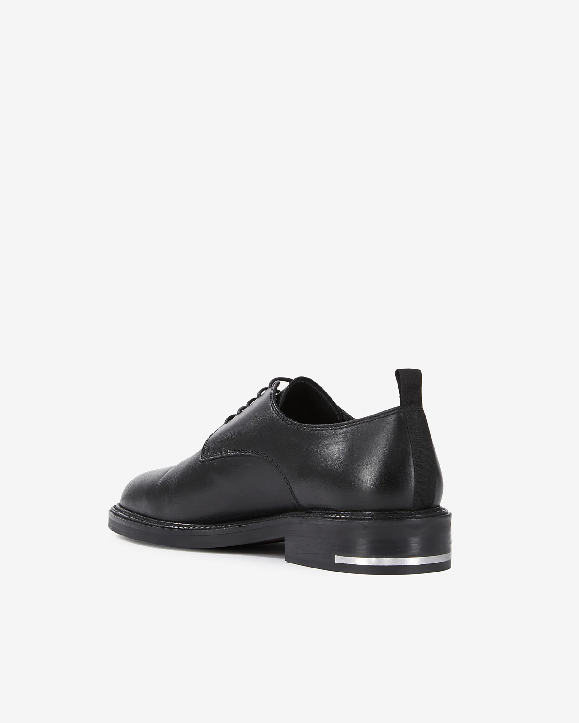 Chaussures à lacets en cuir noires